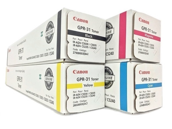Canon GPR-31 Laser Toner - Black, Cyan, Magenta, Yellow 