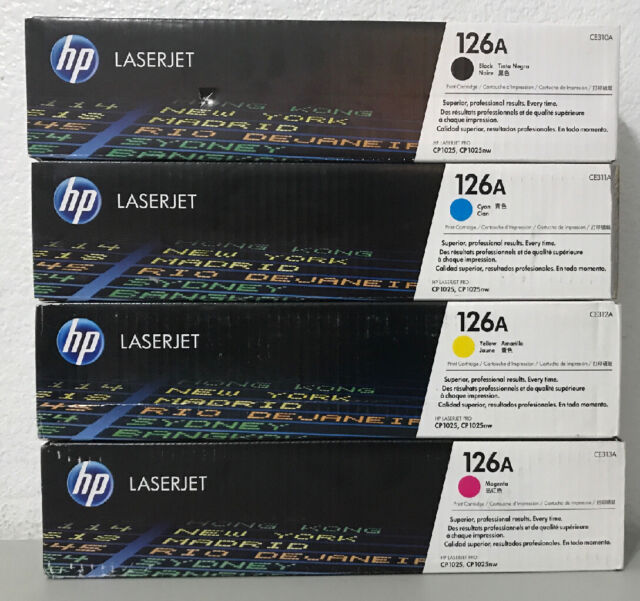 HP 126A Toners (CE310A, CE311A, CE312A, CE313A)