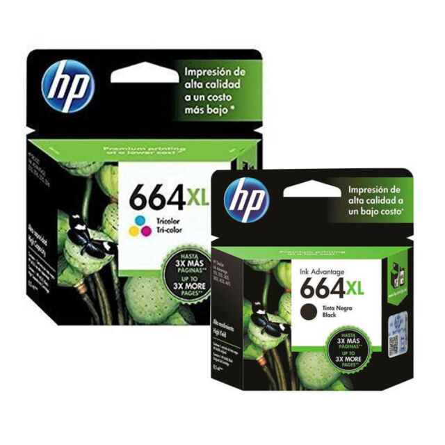HP 664 Genuine Ink Cartridges Black TRI-COLOR